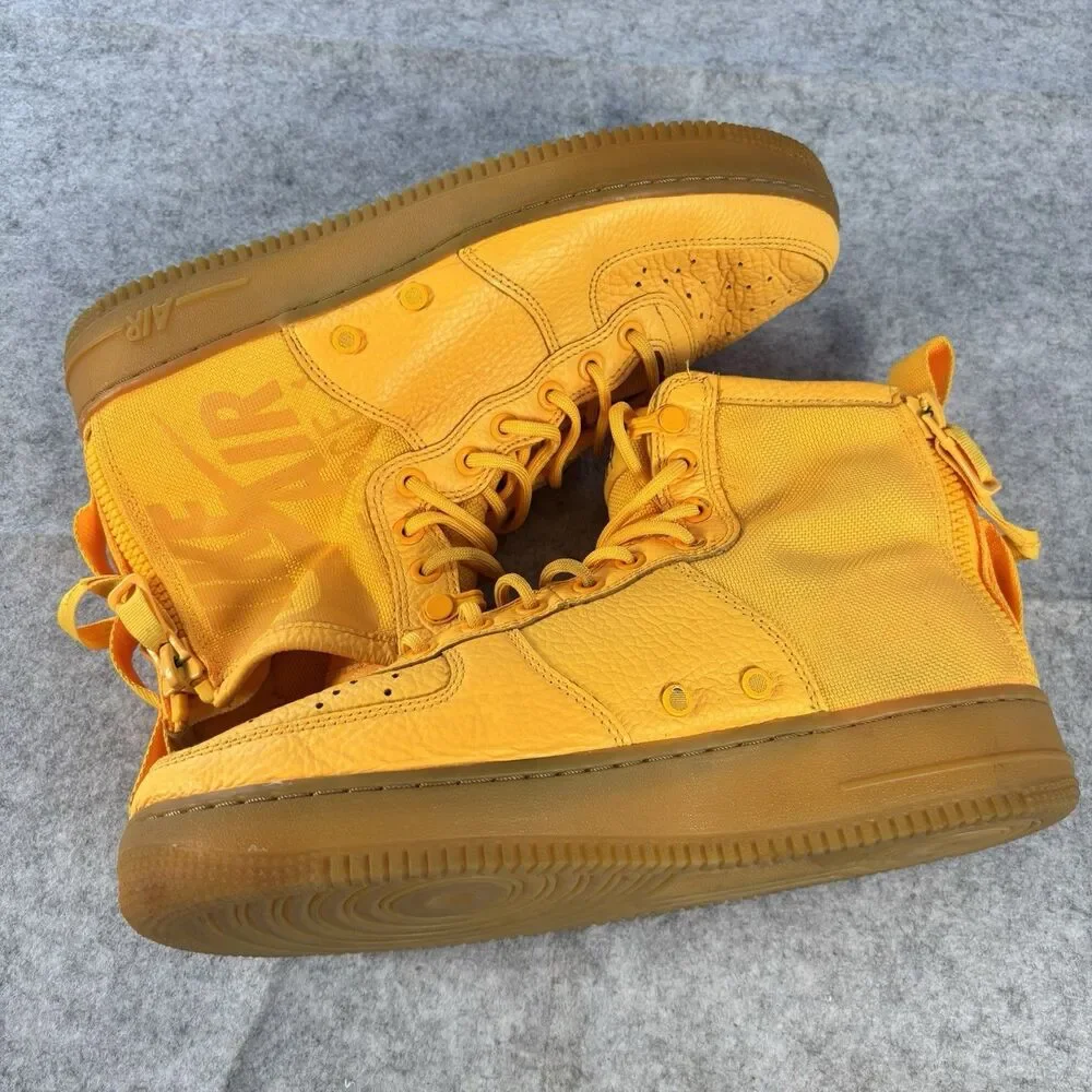 917753-801 - Mens 9 / Womens 10.5 Nike SF Air Force 1 Mid OBJ Laser Orange Gum